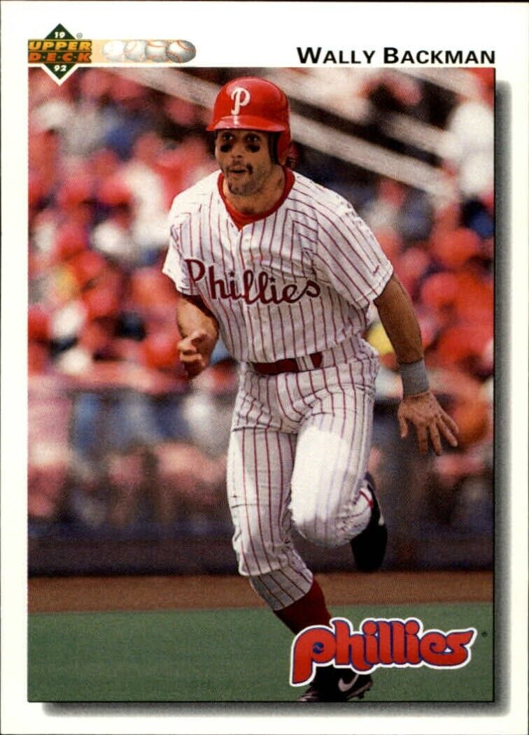 Wally Backman 1992 Upper Deck MLB #350 Baseball Card Philadelphia Phillies