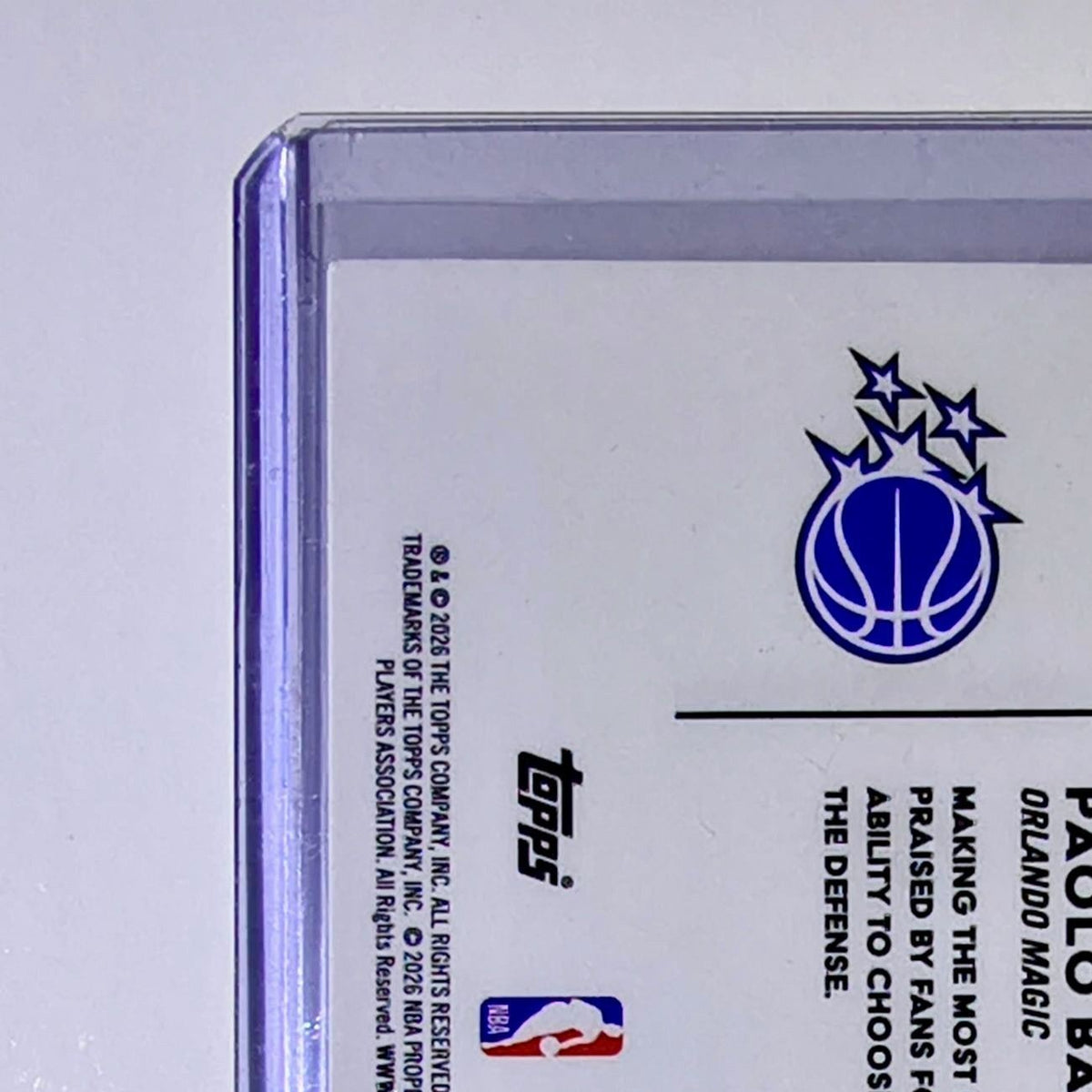 Paolo Banchero 2025-26 NBA Topps Chrome Update Fanatical #FAN-2 Card Magic