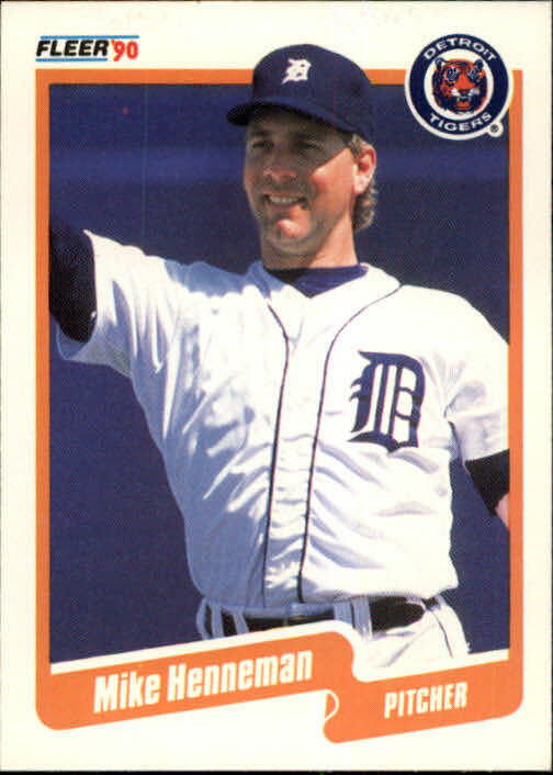 1990 Mike Henneman Fleer Baseball Card #604