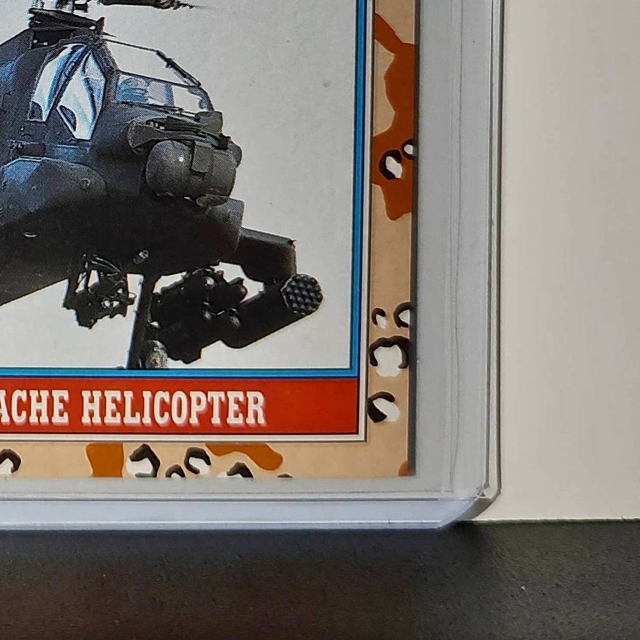AH-64 Apache Helicopter 1991 Topps Desert Storm #164 Card