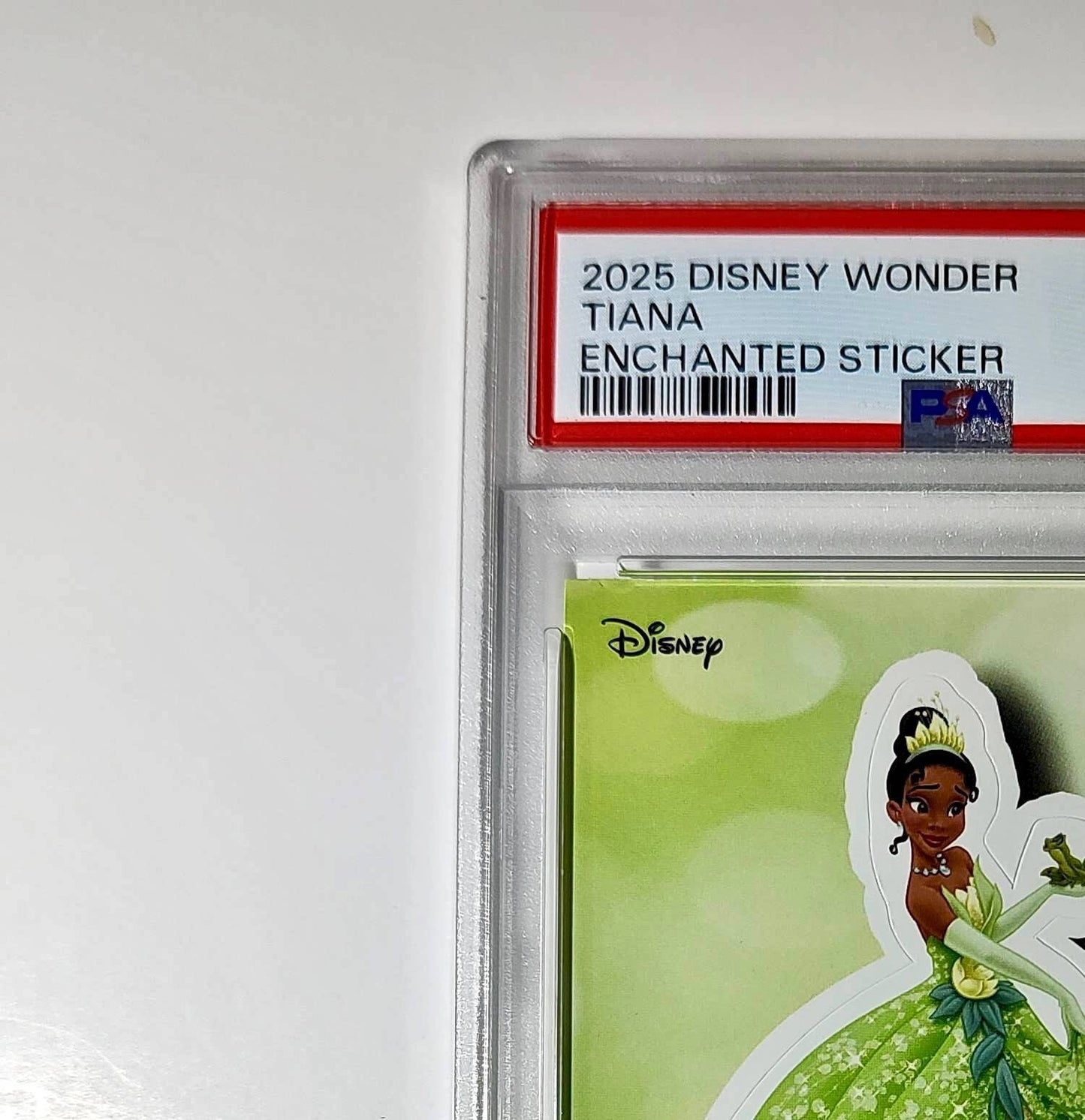 Tiana 2025 Topps Disney #ES-19 Enchanted Sticker Card PSA 9