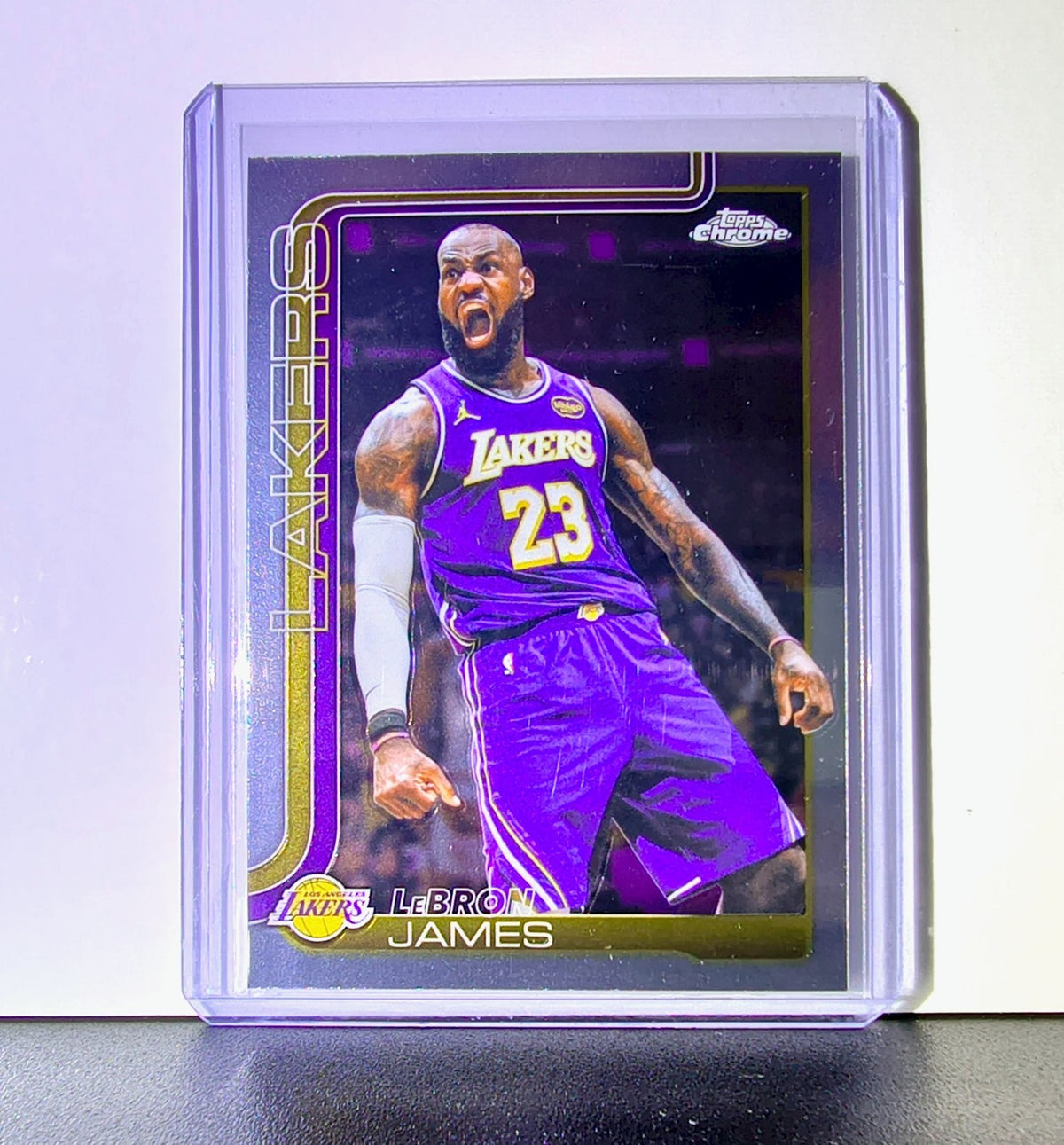 LeBron James 2025-26 NBA Topps Chrome Update #1 Card Los Angeles Lakers