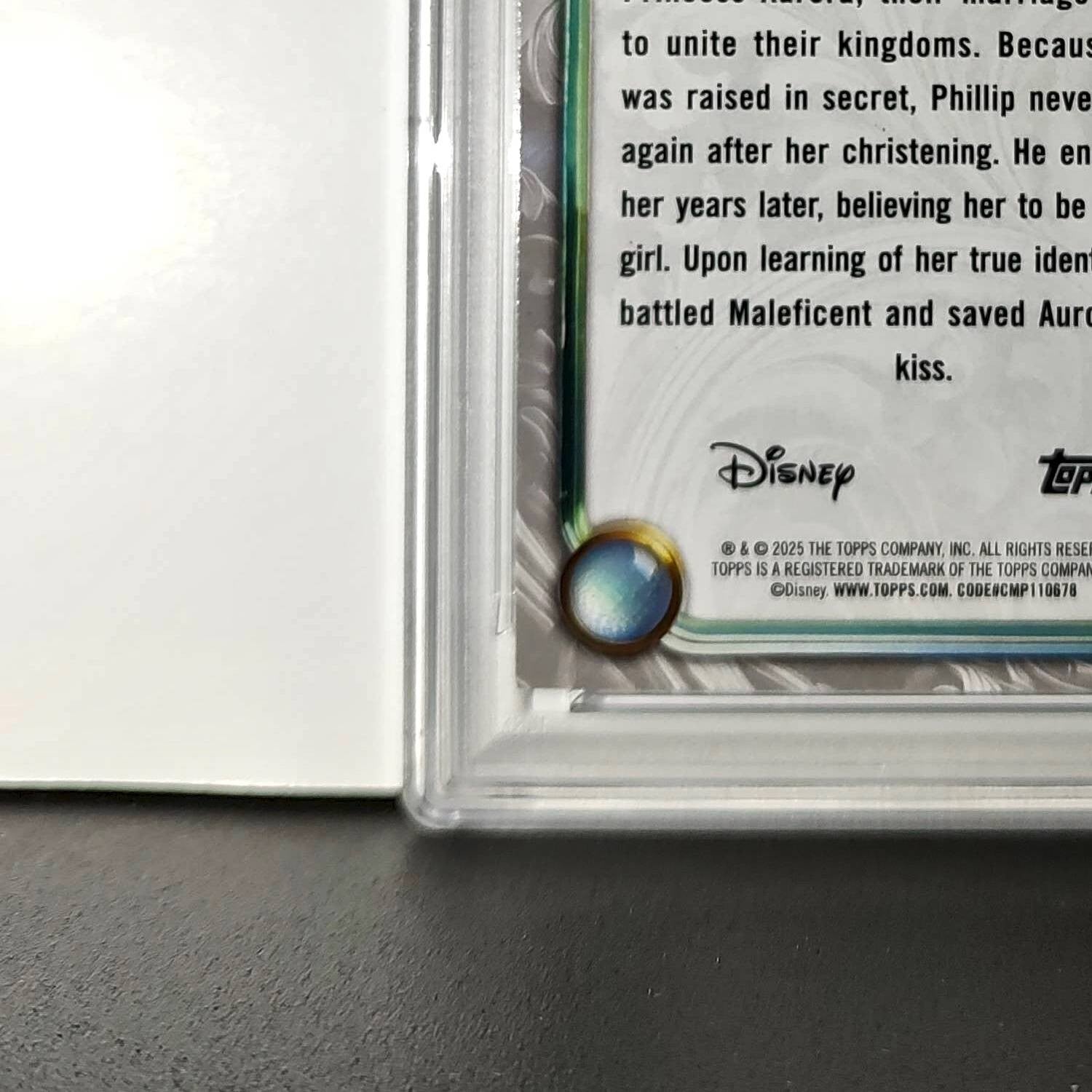 Prince Phillip 2025 Topps Disney #34 Winter Variant Card Sleeping Beauty PSA 9