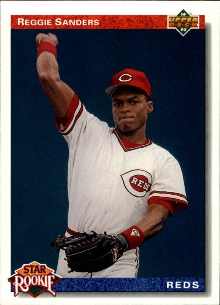 Reggie Sanders 1992 Upper Deck MLB #27 Baseball Card Cincinnati Reds