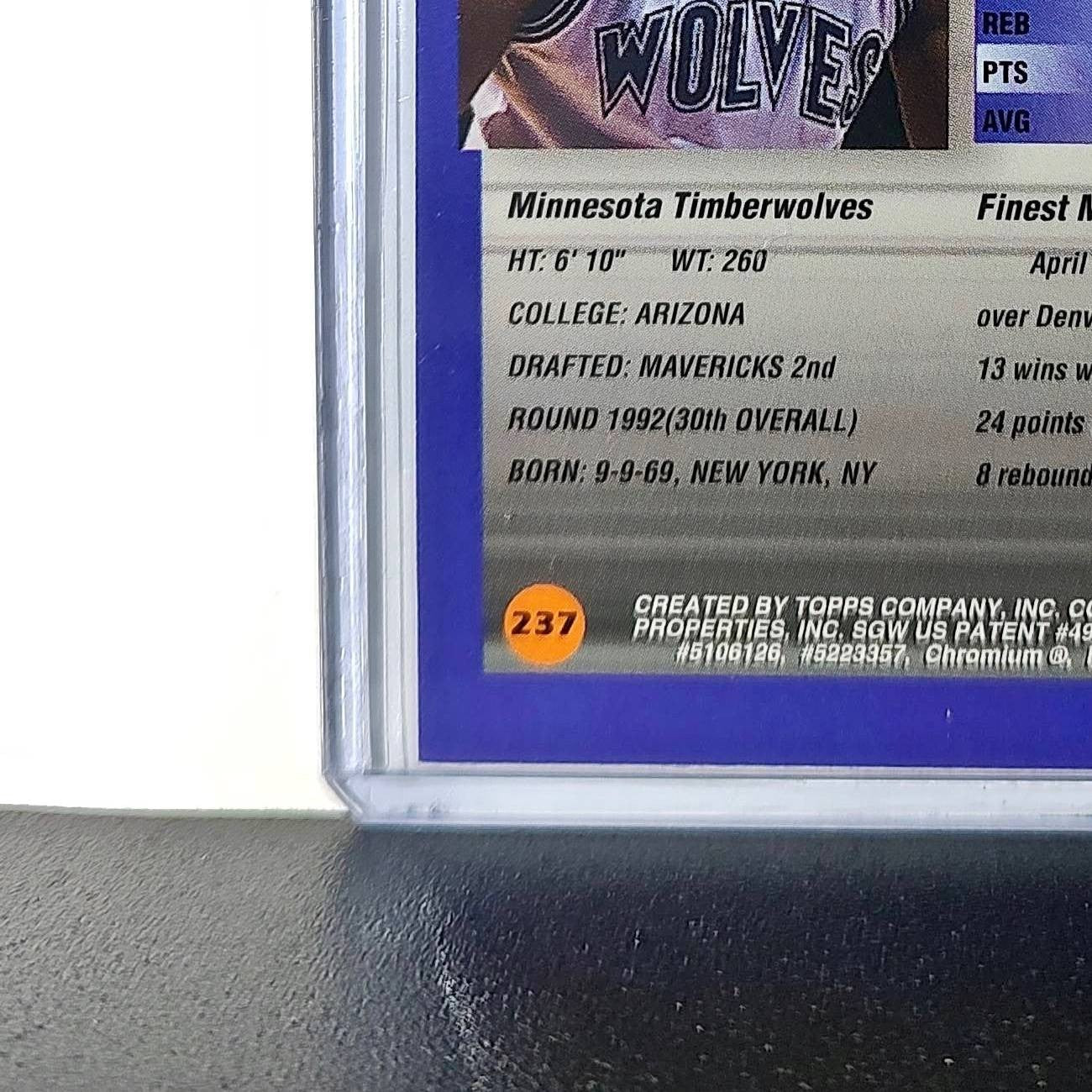 Sean Rooks 1994-95 Topps Finest #237 Basketball Card