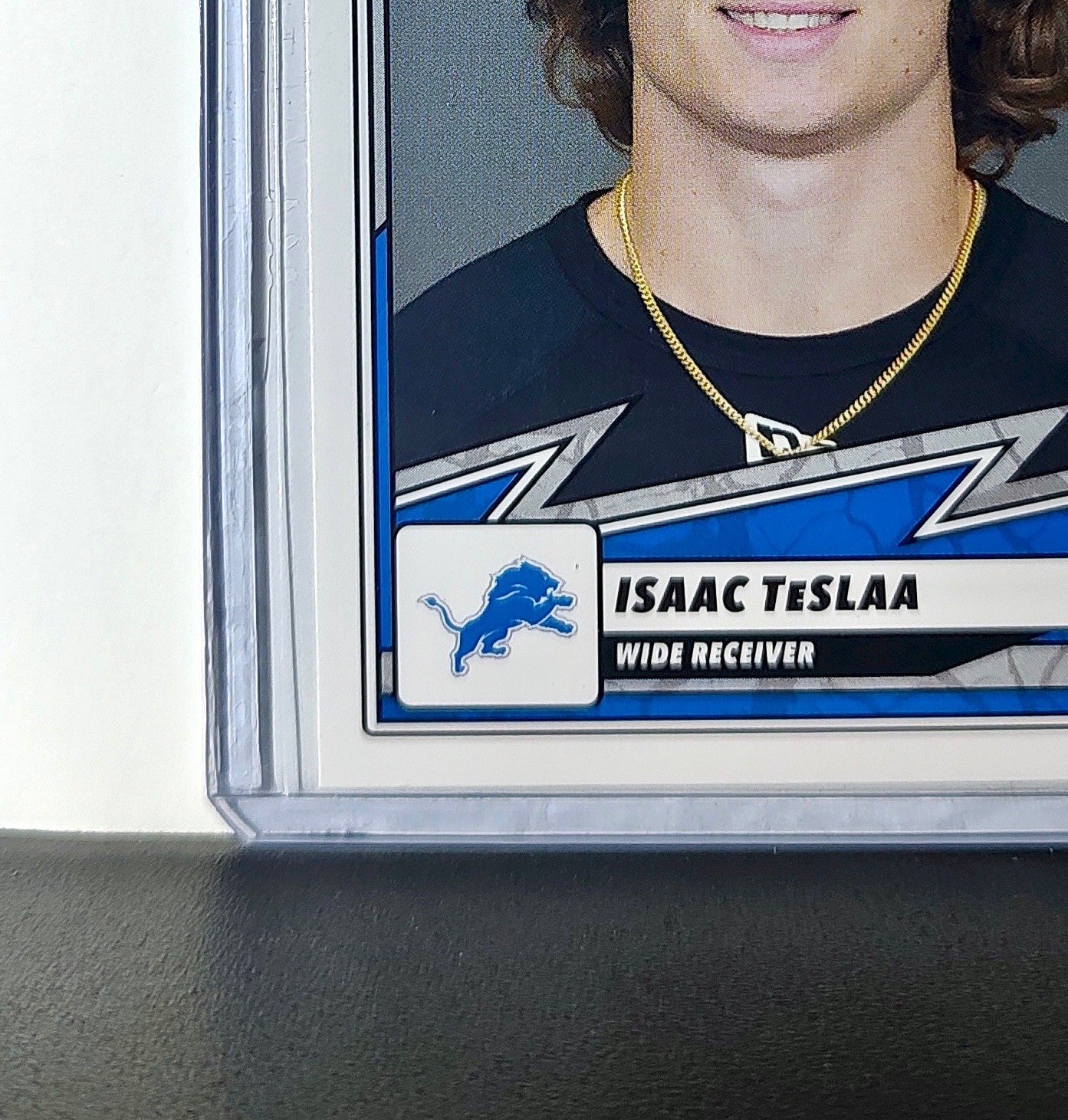 Isaac TeslAa Rookie 2025 Panini NFL #91 Sticker Card Detroit Lions
