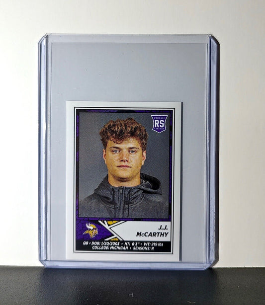 J.J. McCarthy Rookie 2024 Panini NFL Sticker #416 Minnesota Vikings