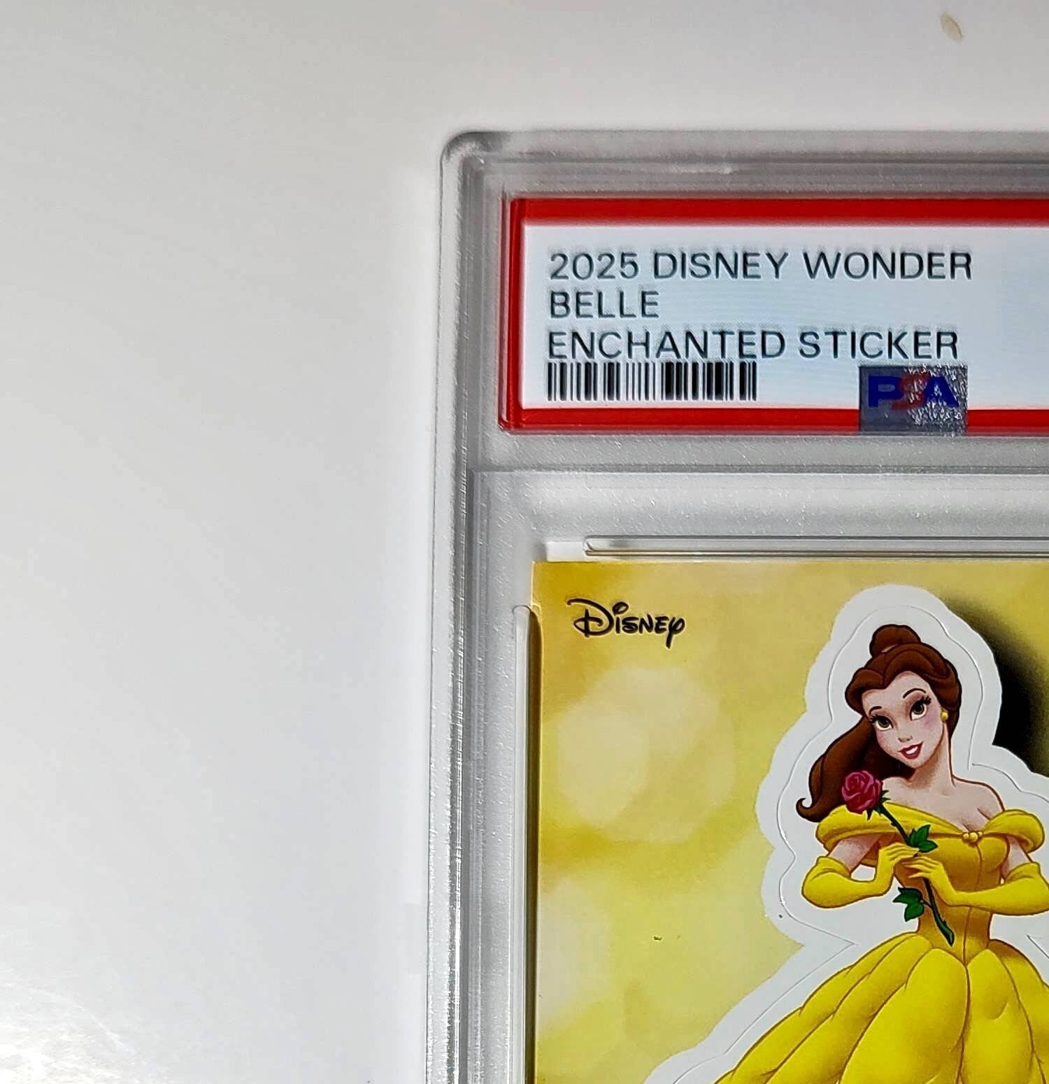 Belle 2025 Topps Disney #ES-13 Enchanted Sticker Beauty and the Beast PSA 9 MT
