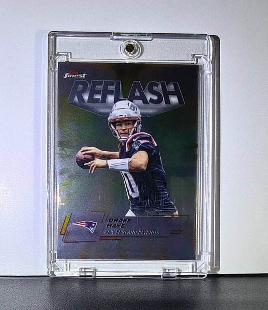 Drake Maye 2025 Topps Finest NFL #RF-5 Reflash Card New England Patriots