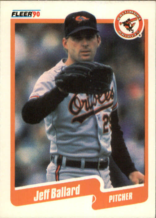 1990 Jeff Ballard Fleer Baseball Card #173