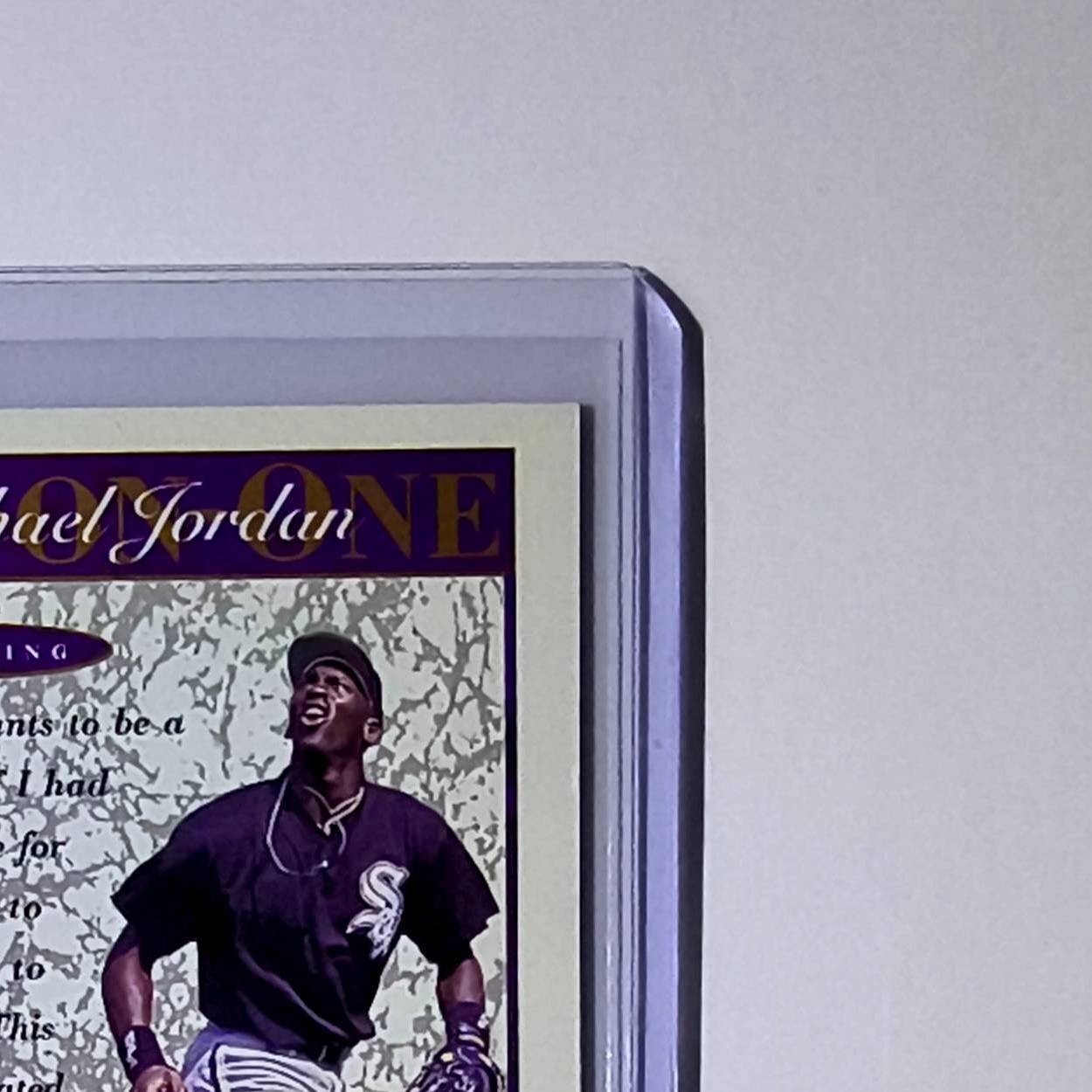 Michael Jordan 1995 Upper Deck Minors One on One #2 Card Birmingham Barons