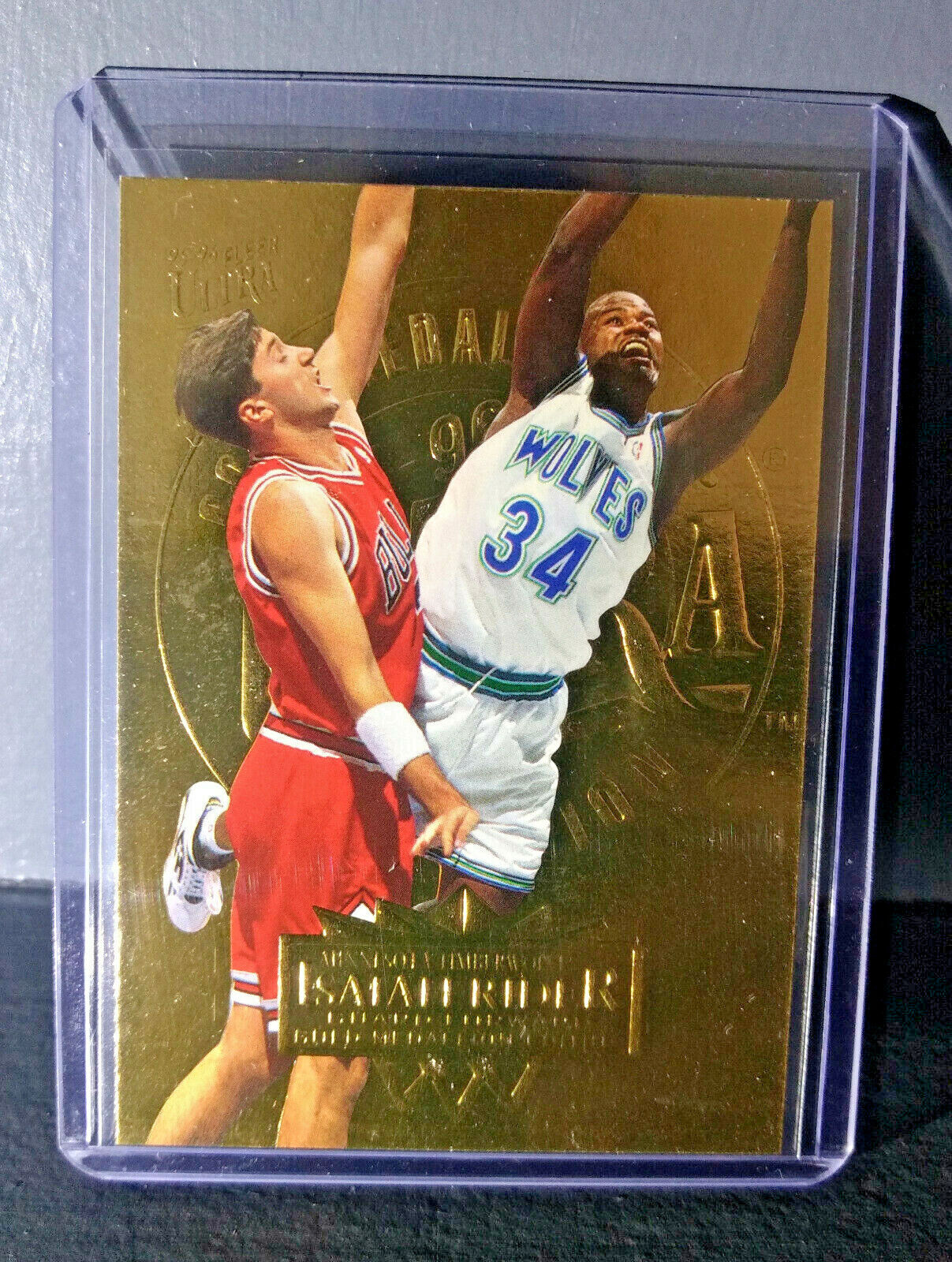 1995-96 Isaiah Rider Fleer Ultra Gold Medallion #108 Basketball Card