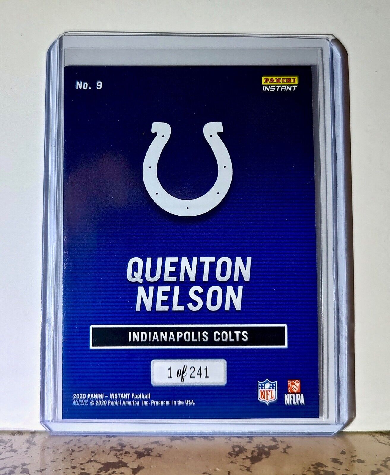 Quenton Nelson 2020 Panini All-Pro NFL #9 Football Card 1/241 Indianapolis Colts