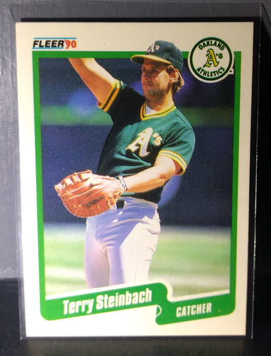 1990 Terry Steinbach Fleer Baseball Card #20