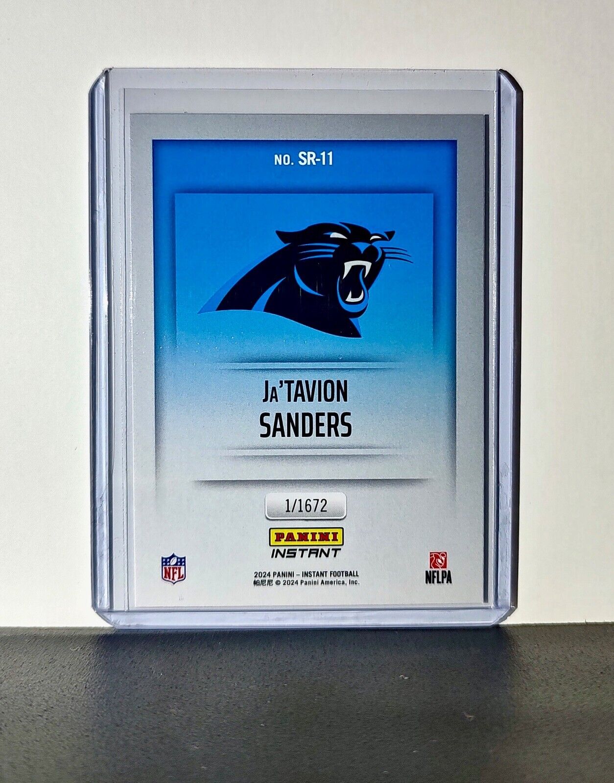 Ja’Tavion Sanders 2024 Panini NFL Studio Rookies #11 Card Panthers 1/1672