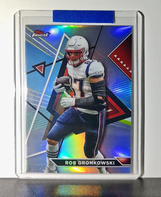 Rob Gronkowski 2023 Topps Finest NFL #213 Refractor Card New England Patriots