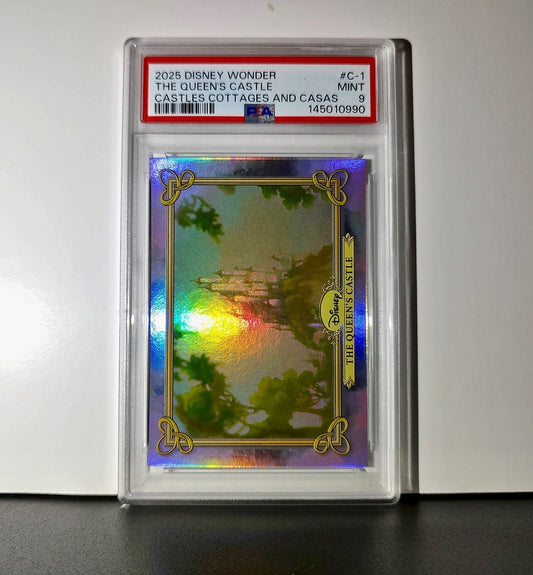 The Queen's Castle 2025 Topps Disney #C-1 Card PSA 9