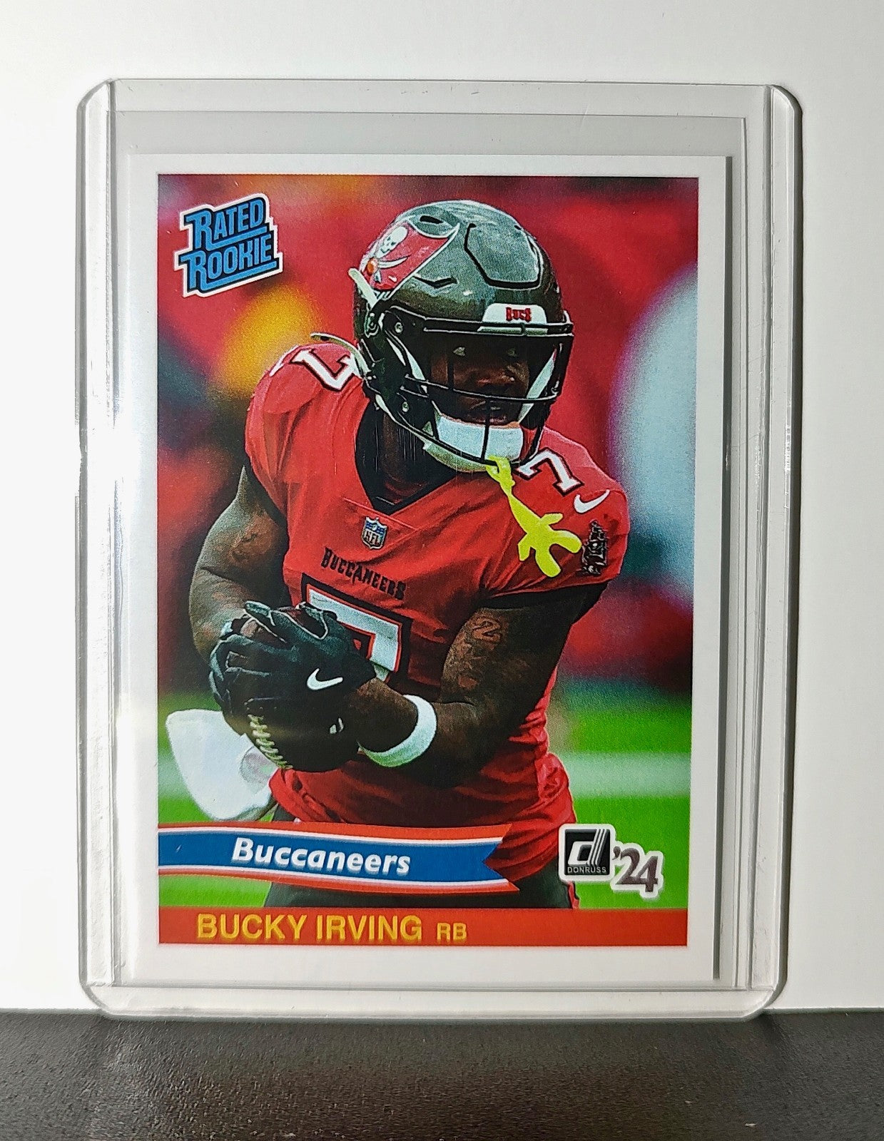 Bucky Irving Rookie 2024 Panini Rated Rookie Retro NFL #9 Buccaneers 1 of 890