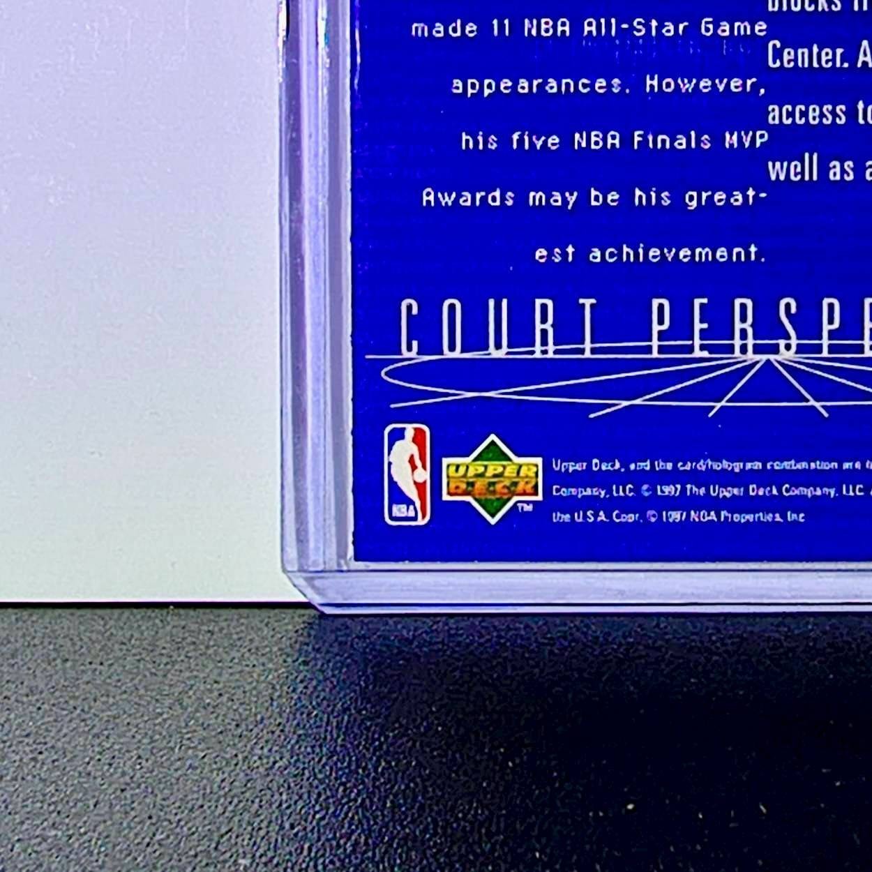 Michael Jordan 1997-98 Upper Deck Court Perspectives #165 Card Chicago Bulls