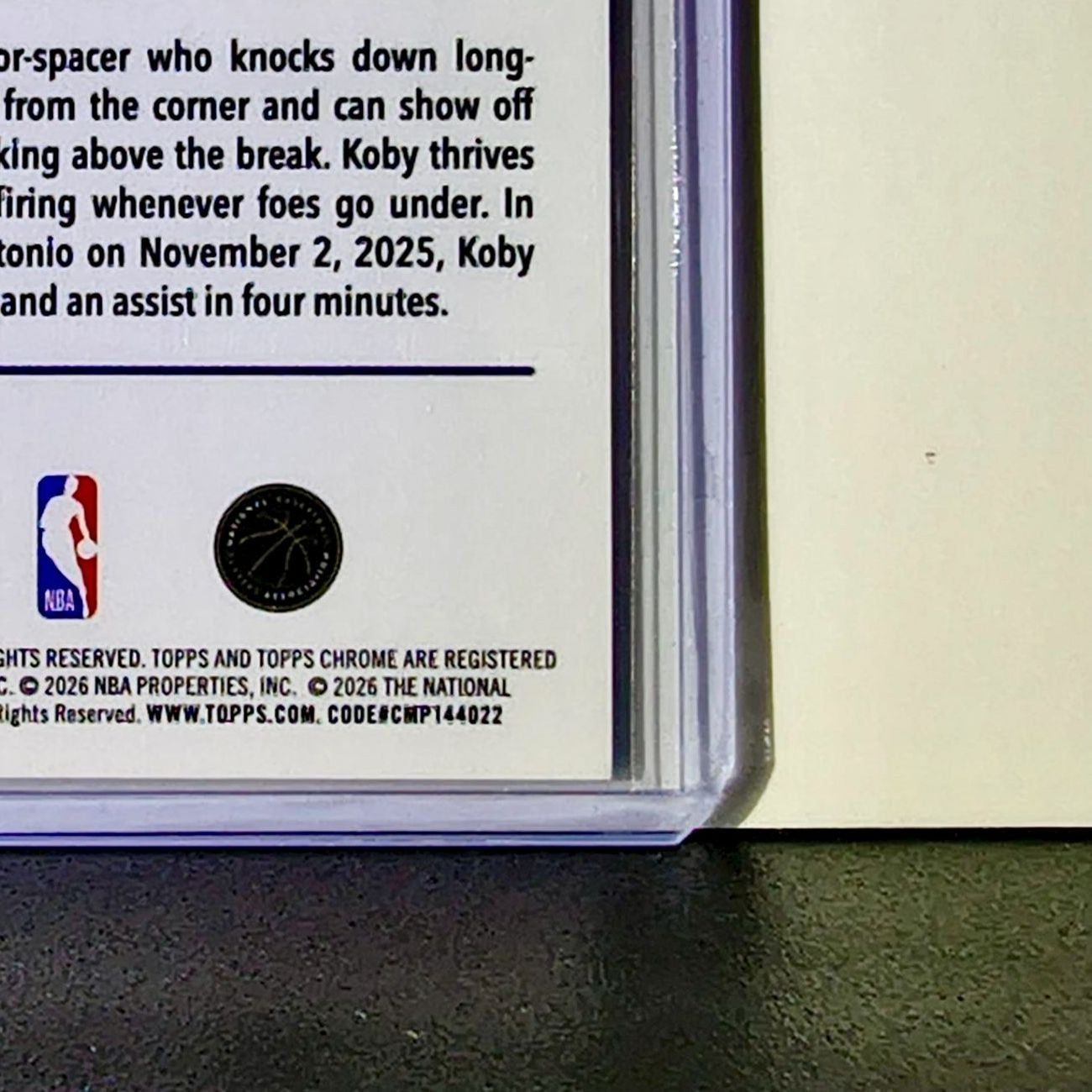 Koby Brea Rookie 2025-26 NBA Topps Chrome Update Refractor #192 Card Suns