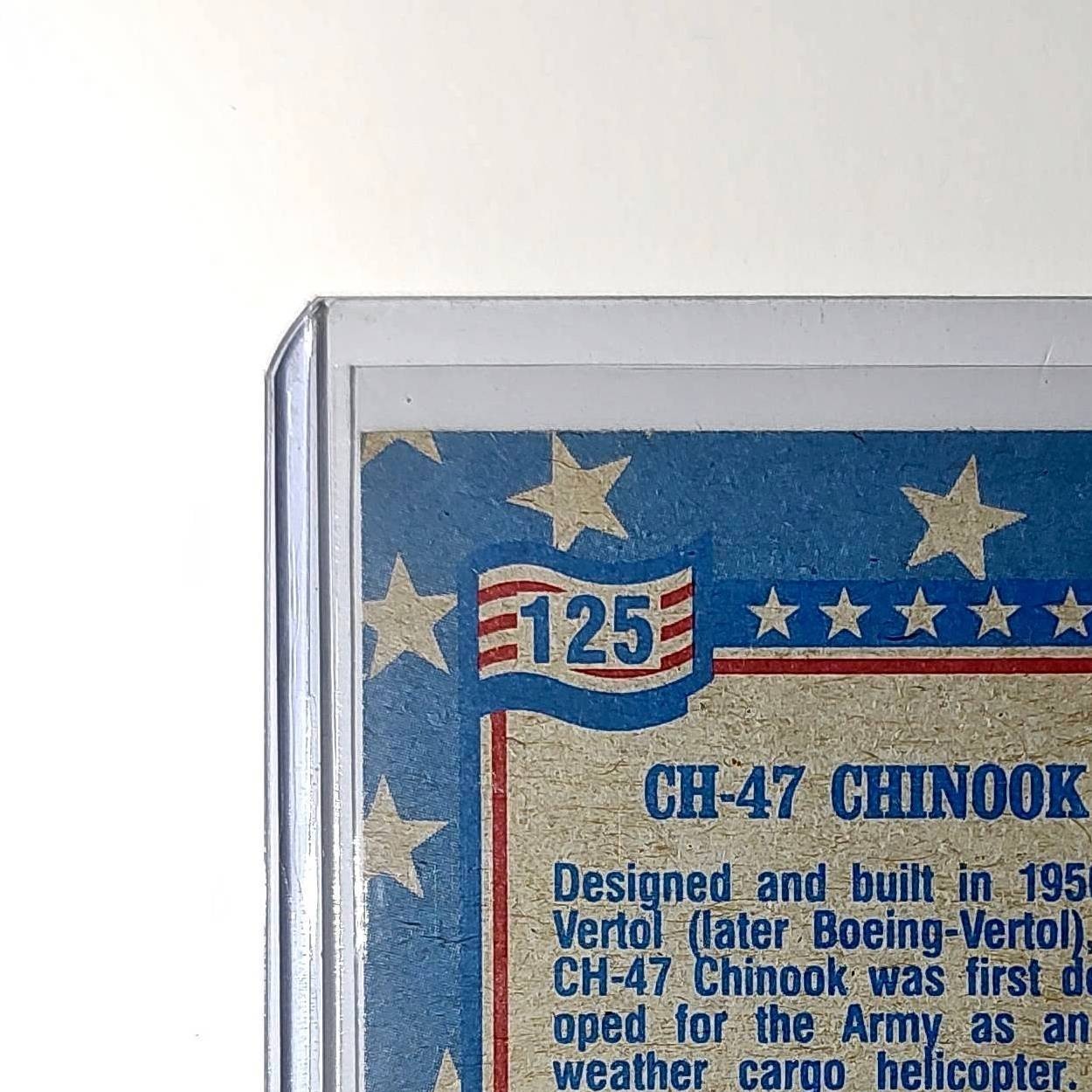 CH-47 Chinook 1991 Topps Desert Storm #125 Card