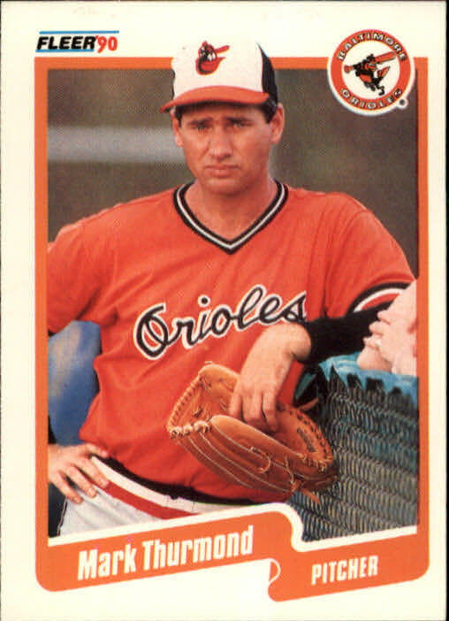 1990 Mark Thurmond Fleer Baseball Card #191