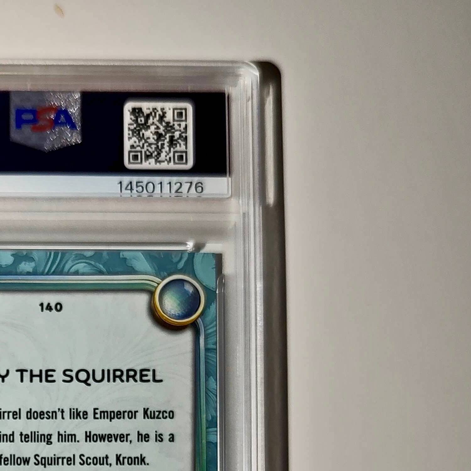 Bucky the Squirrel 2025 Topps Disney #140 Diamond The Emperor's New Groove PSA 8