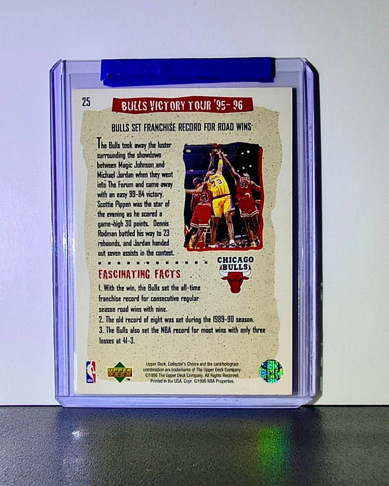 Michael Jordan 1996-97 Upper Deck Collector's Choice #25 Basketball Card Bulls