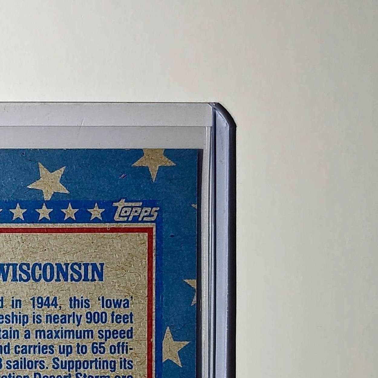 USS Wisconsin 1991 Topps Desert Storm #122 Card