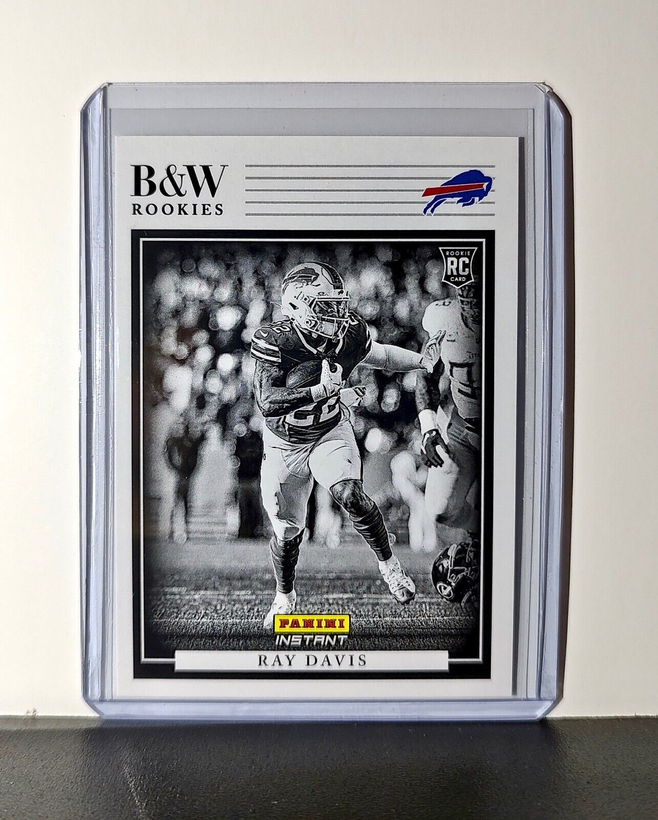 Ray Davis 2024 Panini NFL #10 Black & White Rookies Card Buffalo Bills 1 of 680
