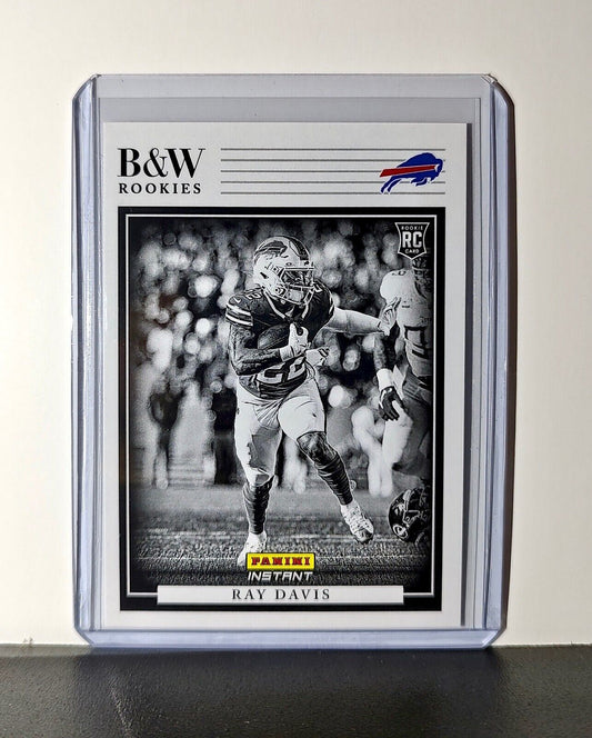 Ray Davis 2024 Panini NFL #10 Black & White Rookies Card Buffalo Bills 1 of 680