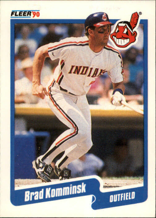 1990 Brad Komminsk Fleer Baseball Card #496