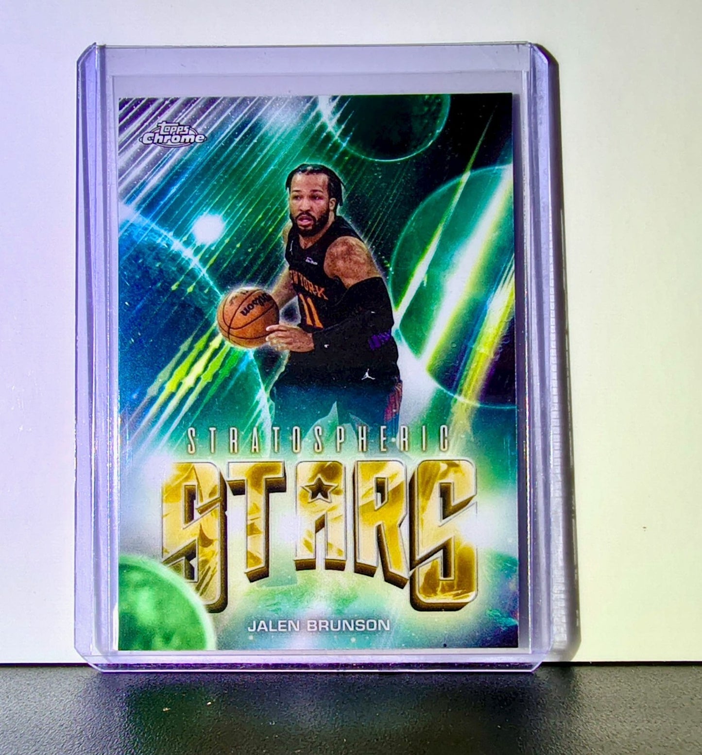 Jalen Brunson 2025-26 NBA Topps Chrome Update Stratospheric Stars #ST-12 Card