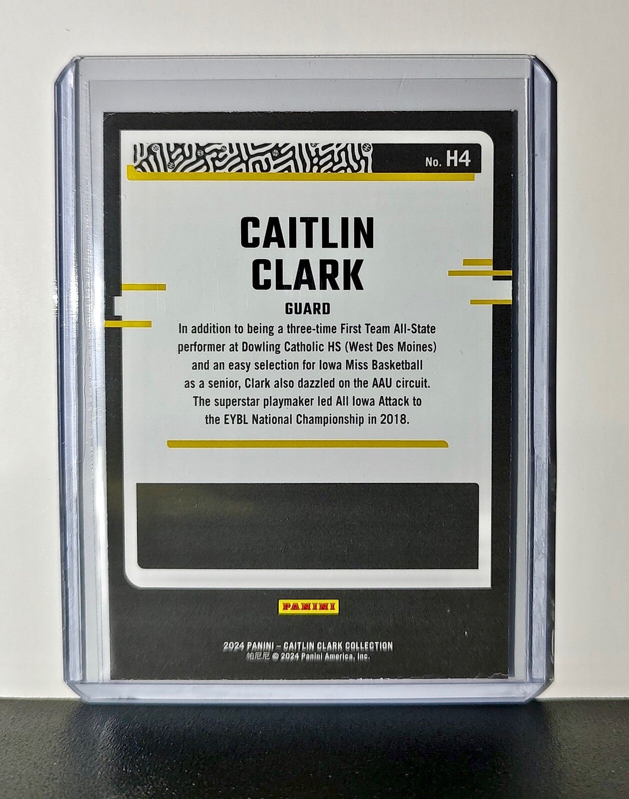 Caitlin Clark 2024 Silver Foil Panini Donruss Highlights #H4 Card Iowa Hawkeyes