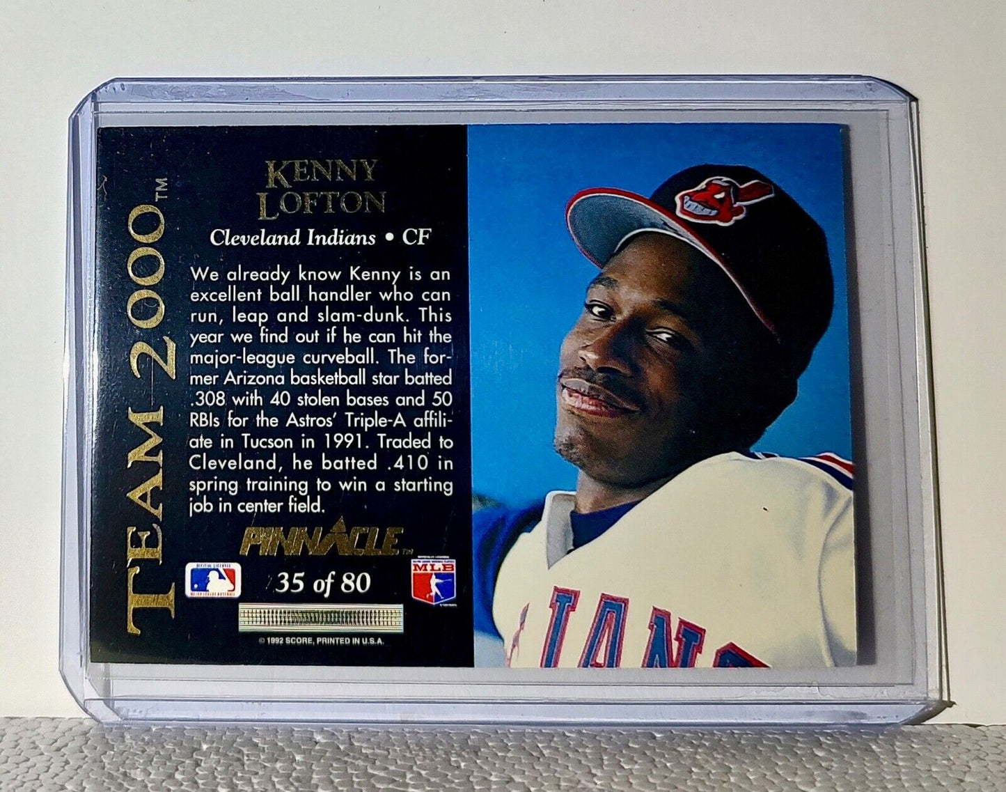 Kenny Lofton 2000 Pinnacle #35 Team 2000 MLB Baseball Card Cleveland Indians