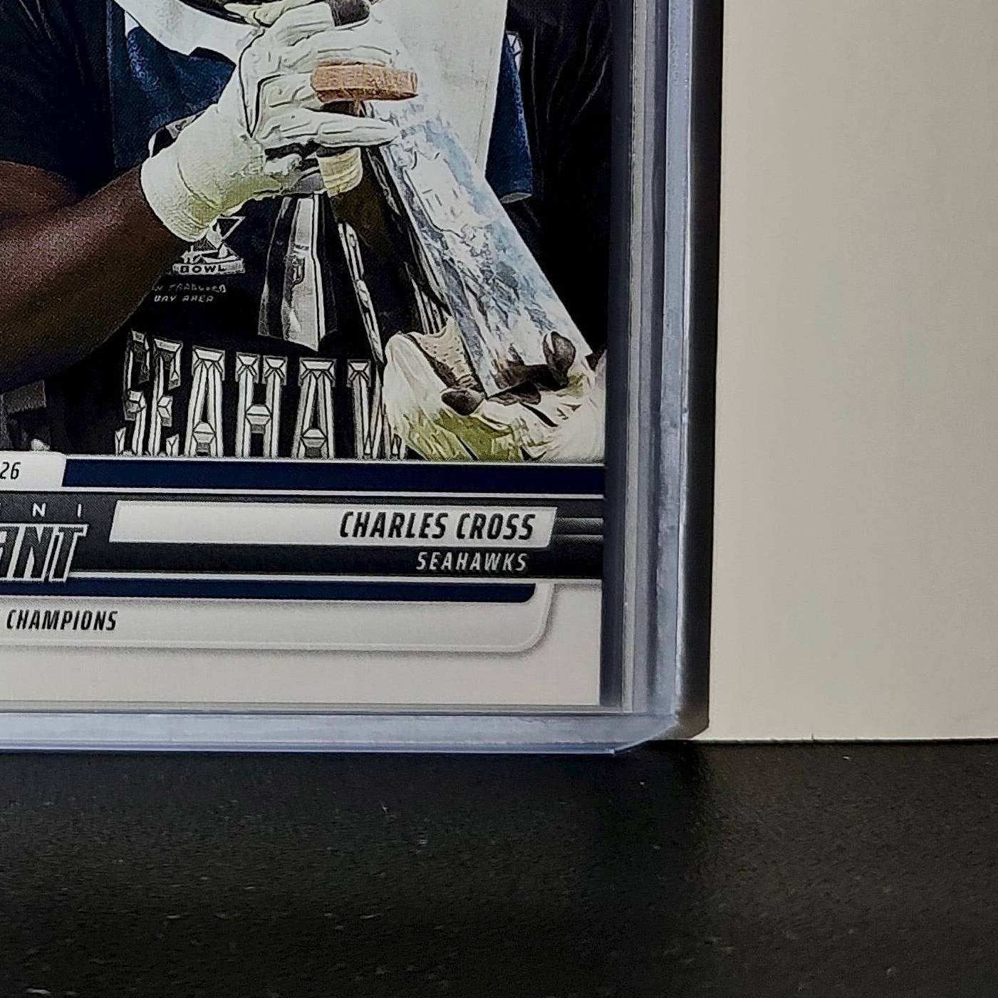 Charles Cross 2026 Panini NFL Super Bowl LIX Champions #11 Card Seattle Seahawks