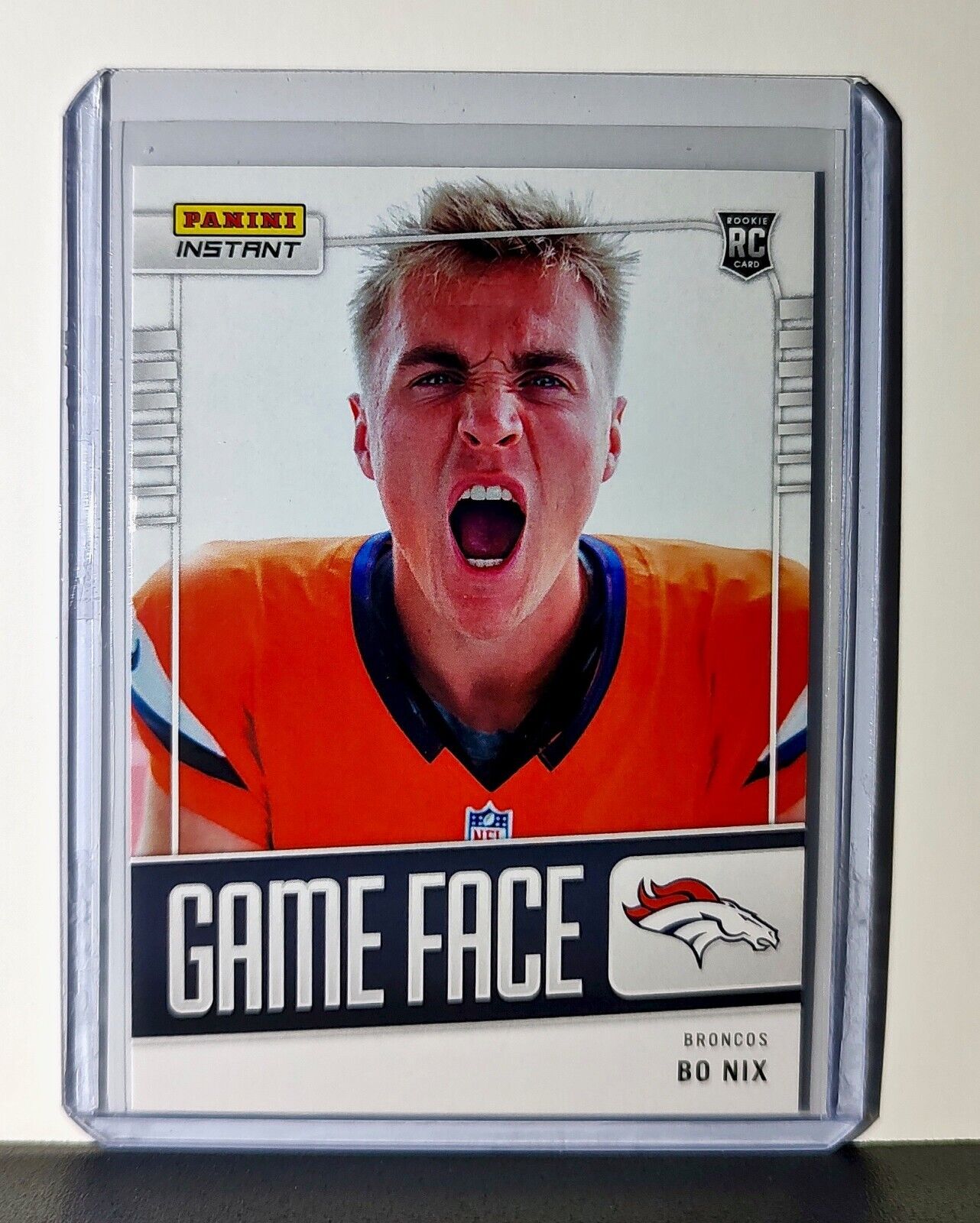 Bo Nix 2024 Panini Game Face #30 NFL Rookie Card Denver Broncos 1/331