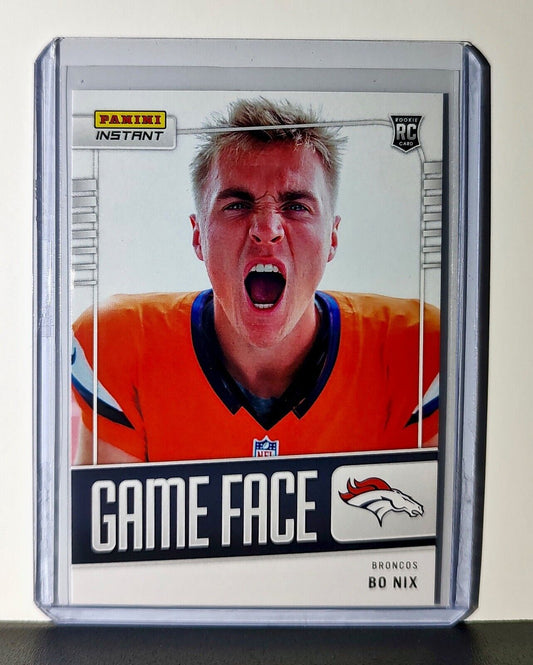 Bo Nix 2024 Panini Game Face #30 NFL Rookie Card Denver Broncos 1/331