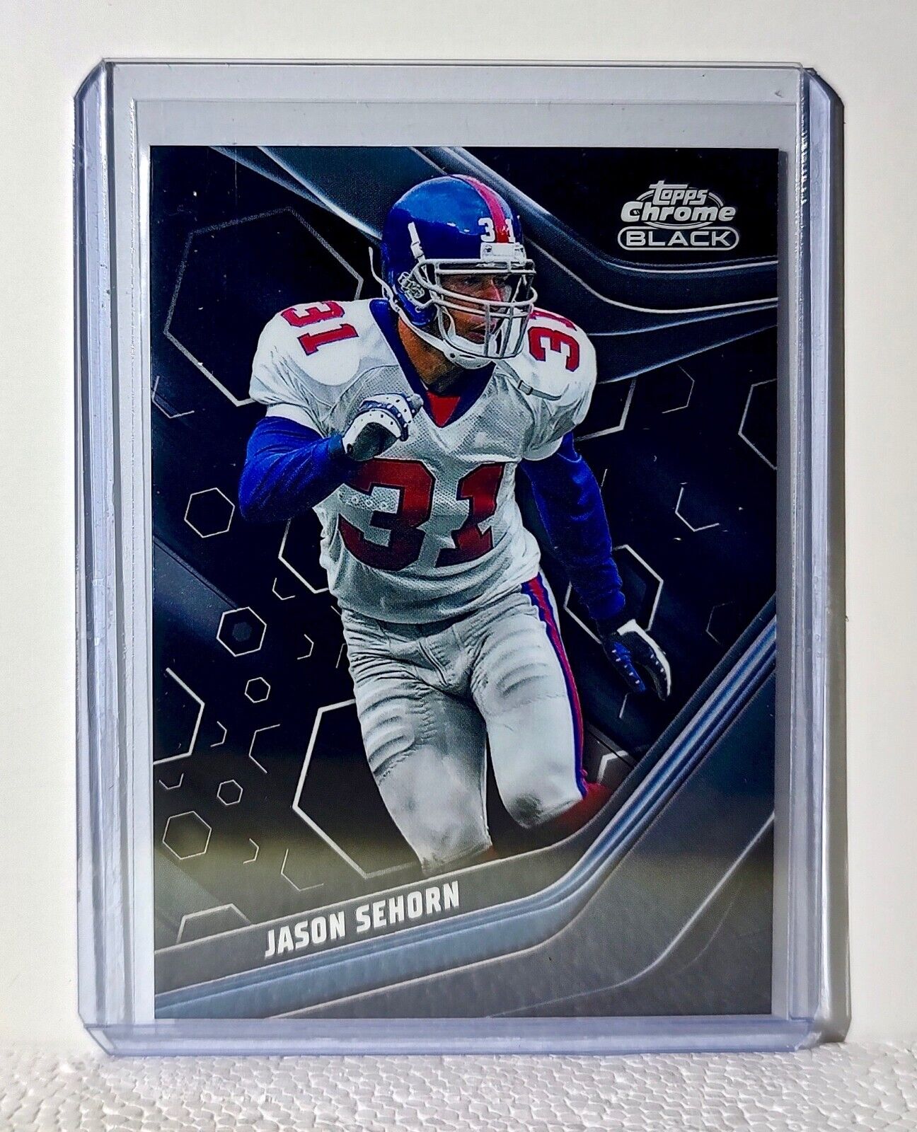 Jason Sehorn 2023 Topps Chrome Black NFL #133 Football Card New York Giants
