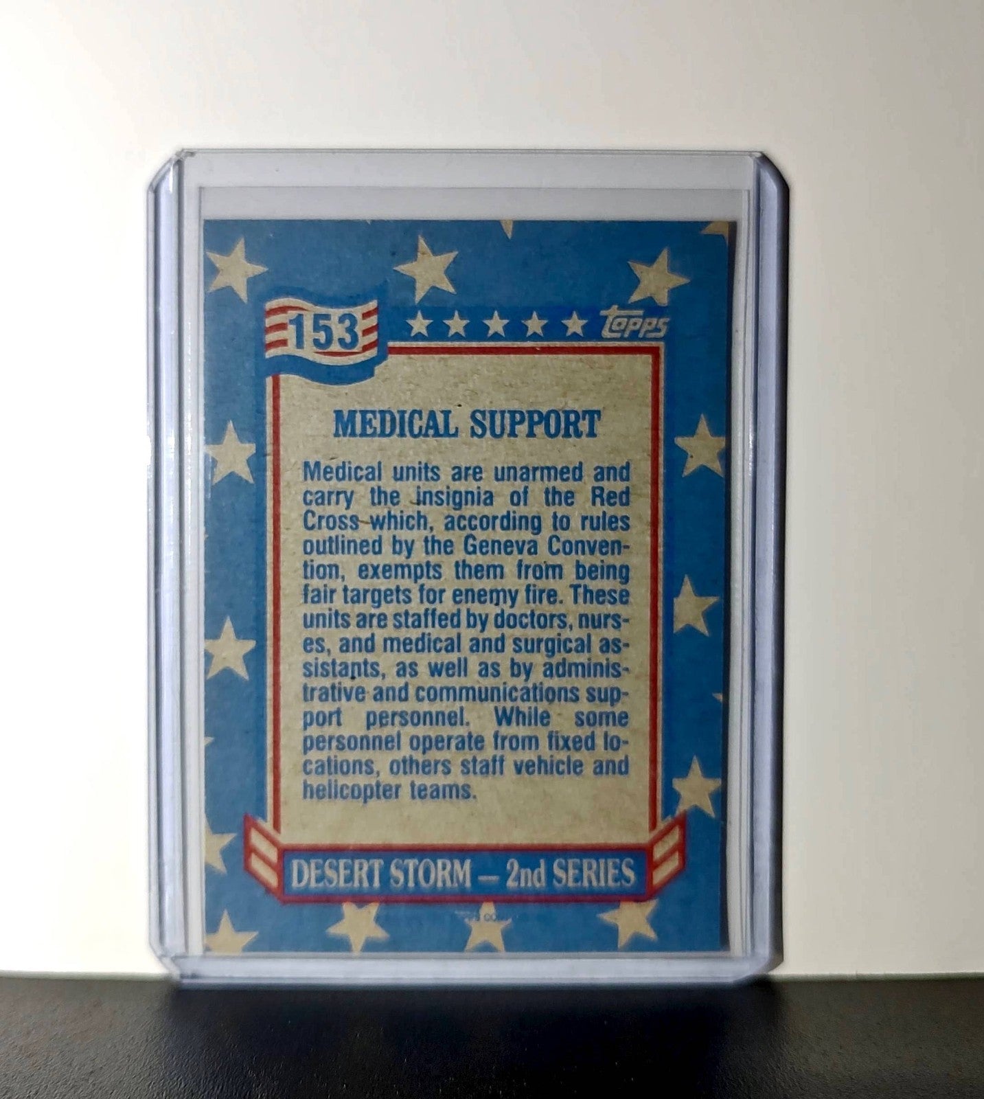 Medical Support 1991 Topps Desert Storm #153 Card