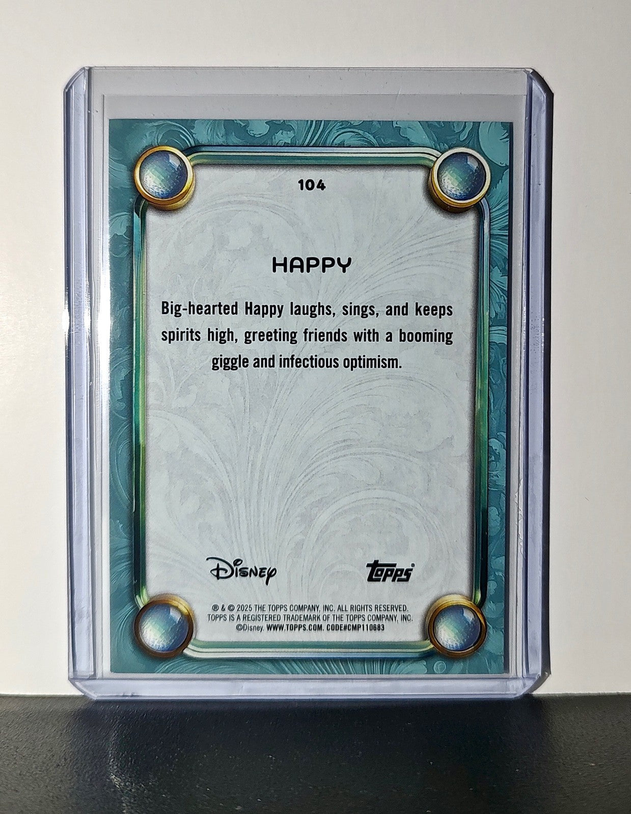Happy 2025 Topps Disney Wonder #104 Diamond Card Snow White and the Seven Dwarfs