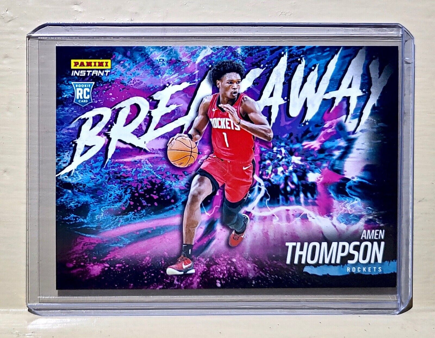 Amen Thompson 2023-24 Panini NBA Breakaway Basketball #4 Rookie Card 1 of 4085