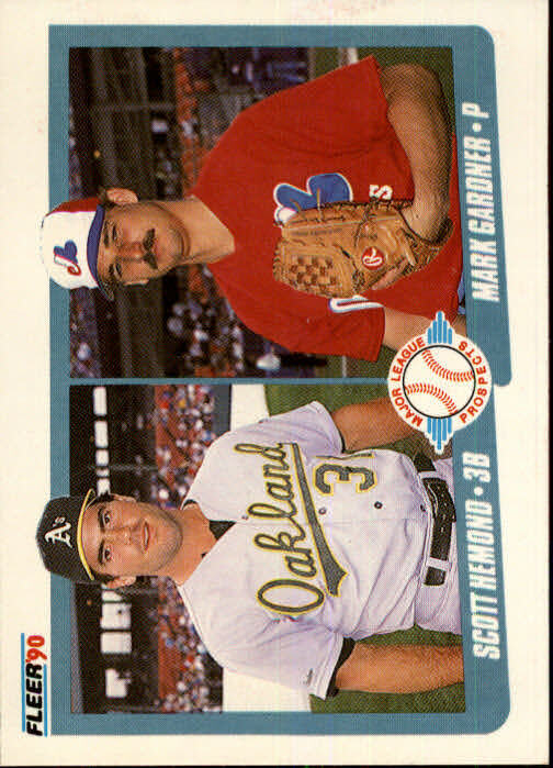 1990 Scott Hemond / Mark Gardner Fleer Baseball Card #646