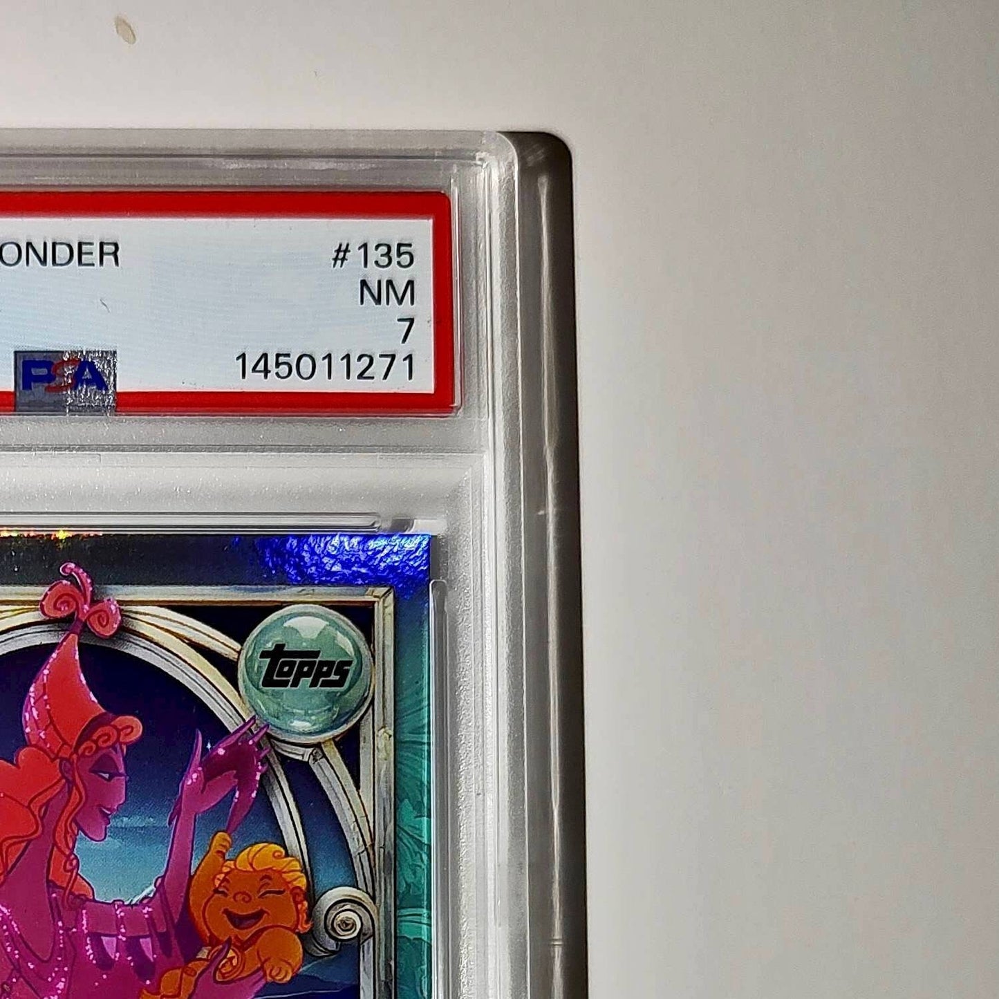 Hera 2025 Topps Disney Wonder #135 Diamond Card Hercules PSA 7