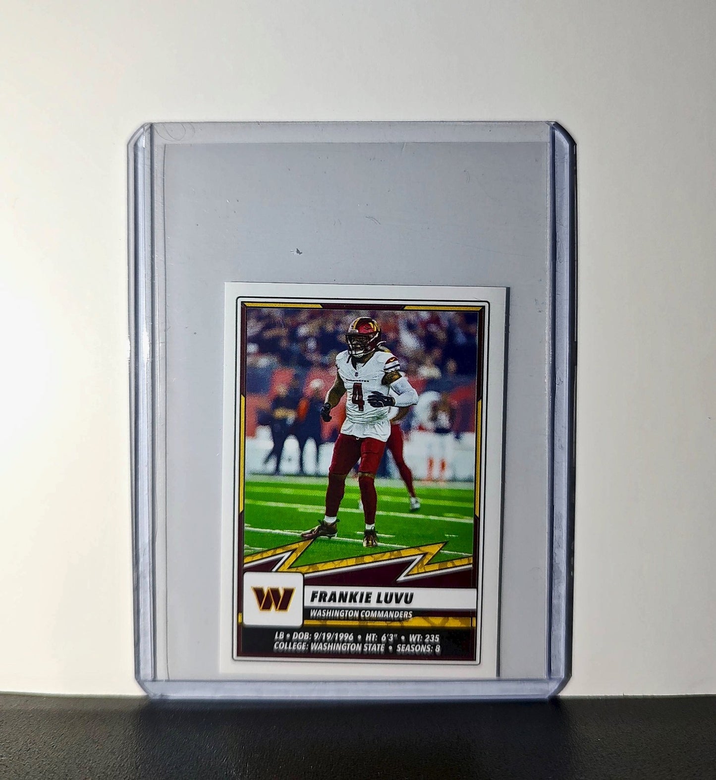 Frankie Luvu 2025 Panini NFL #354 Sticker Washington Commanders