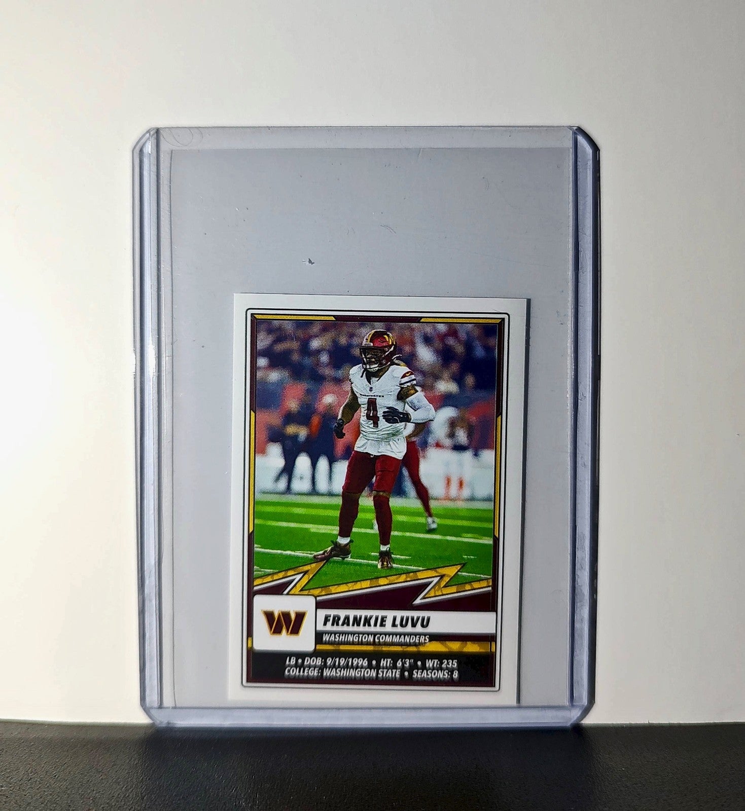 Frankie Luvu 2025 Panini NFL #354 Sticker Washington Commanders