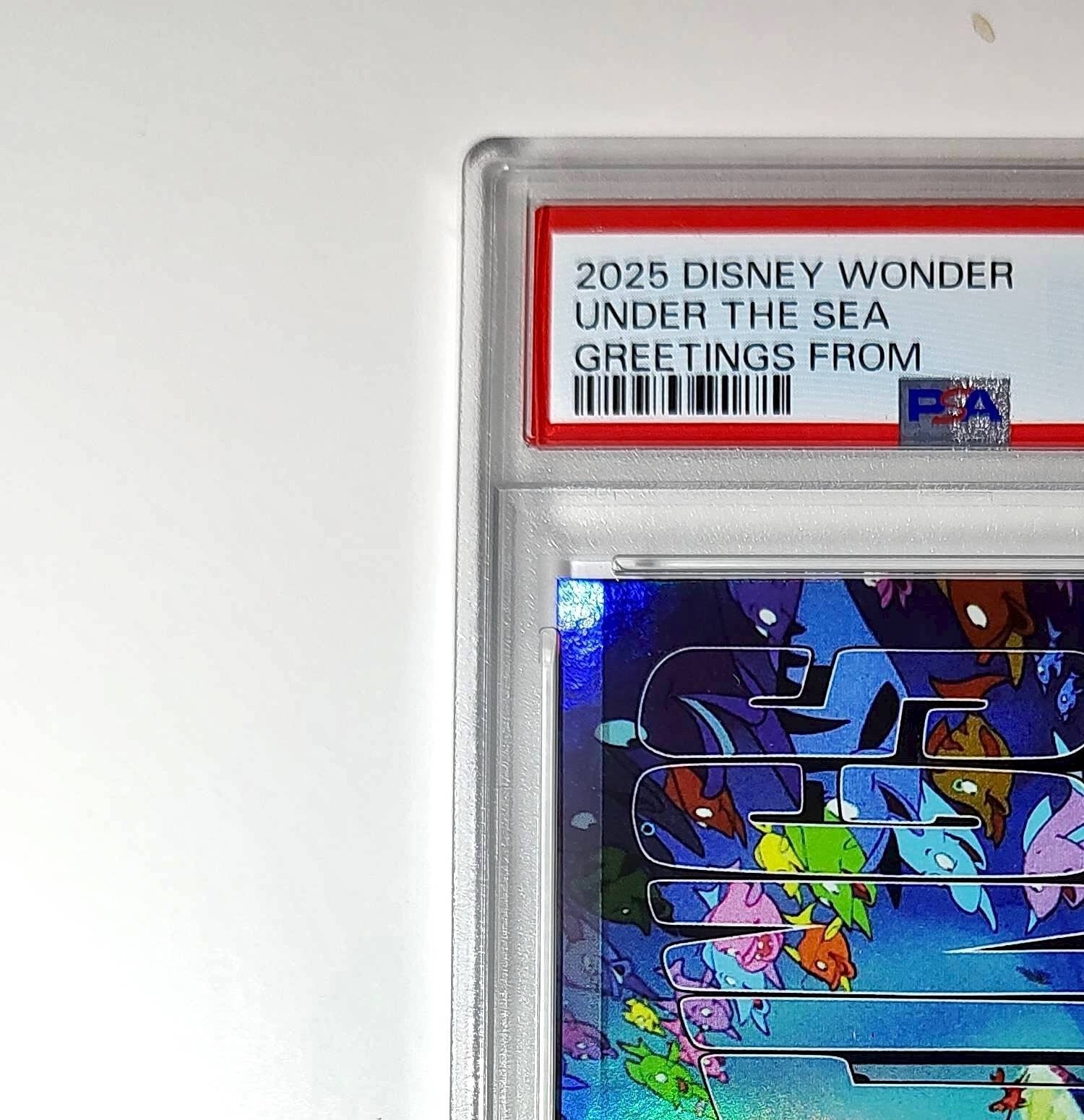 Under the Sea 2025 Topps Disney #GF-24 Greetings From The Little Mermaid PSA 10