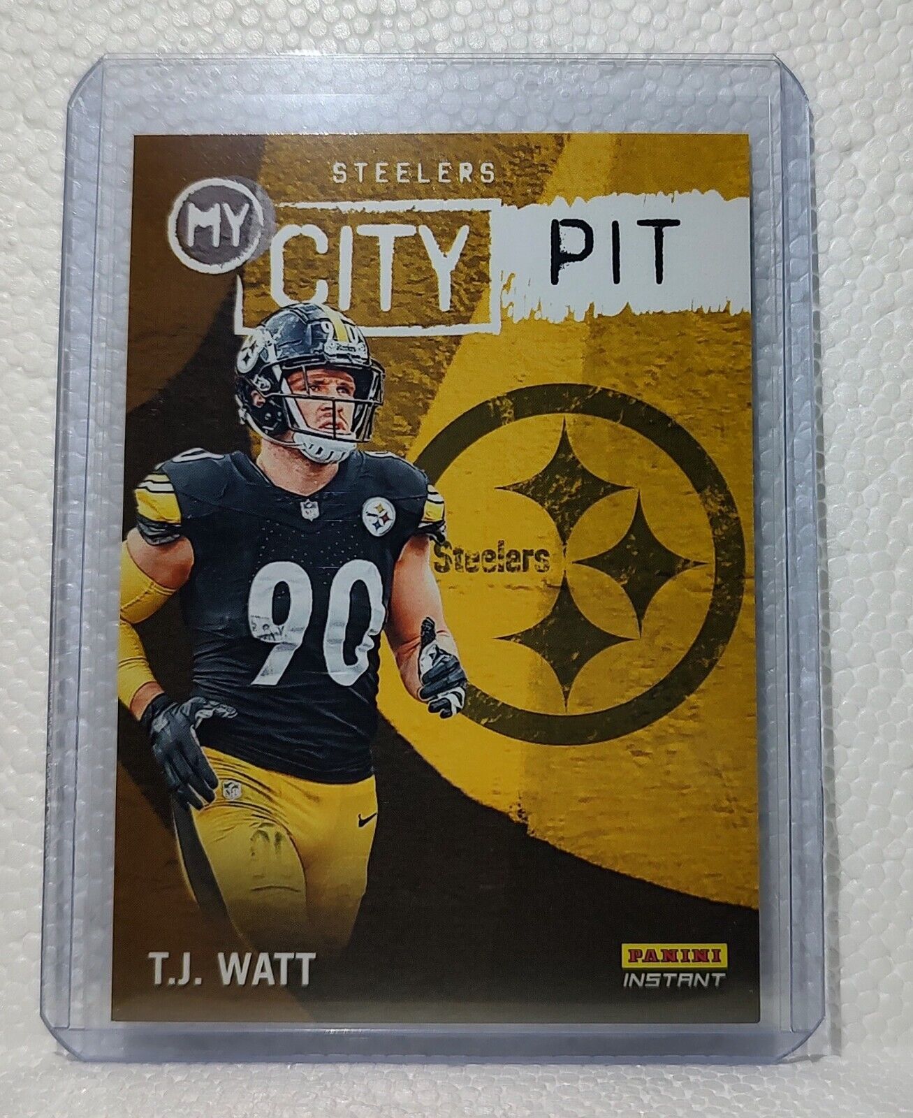 T.J. Watt 2023 Panini NFL #8 My City Football Card Pittsburgh Steelers 1/344