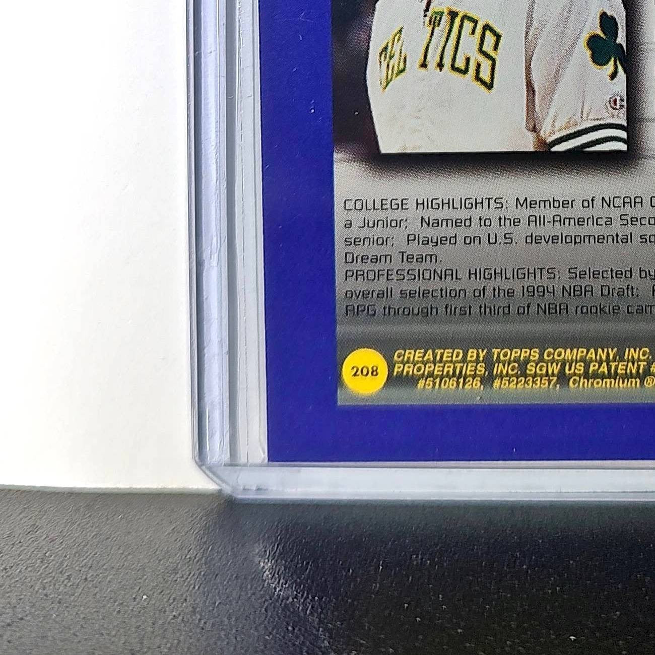 Eric Montross 1994-95 Topps Finest #208 Collegiate Best