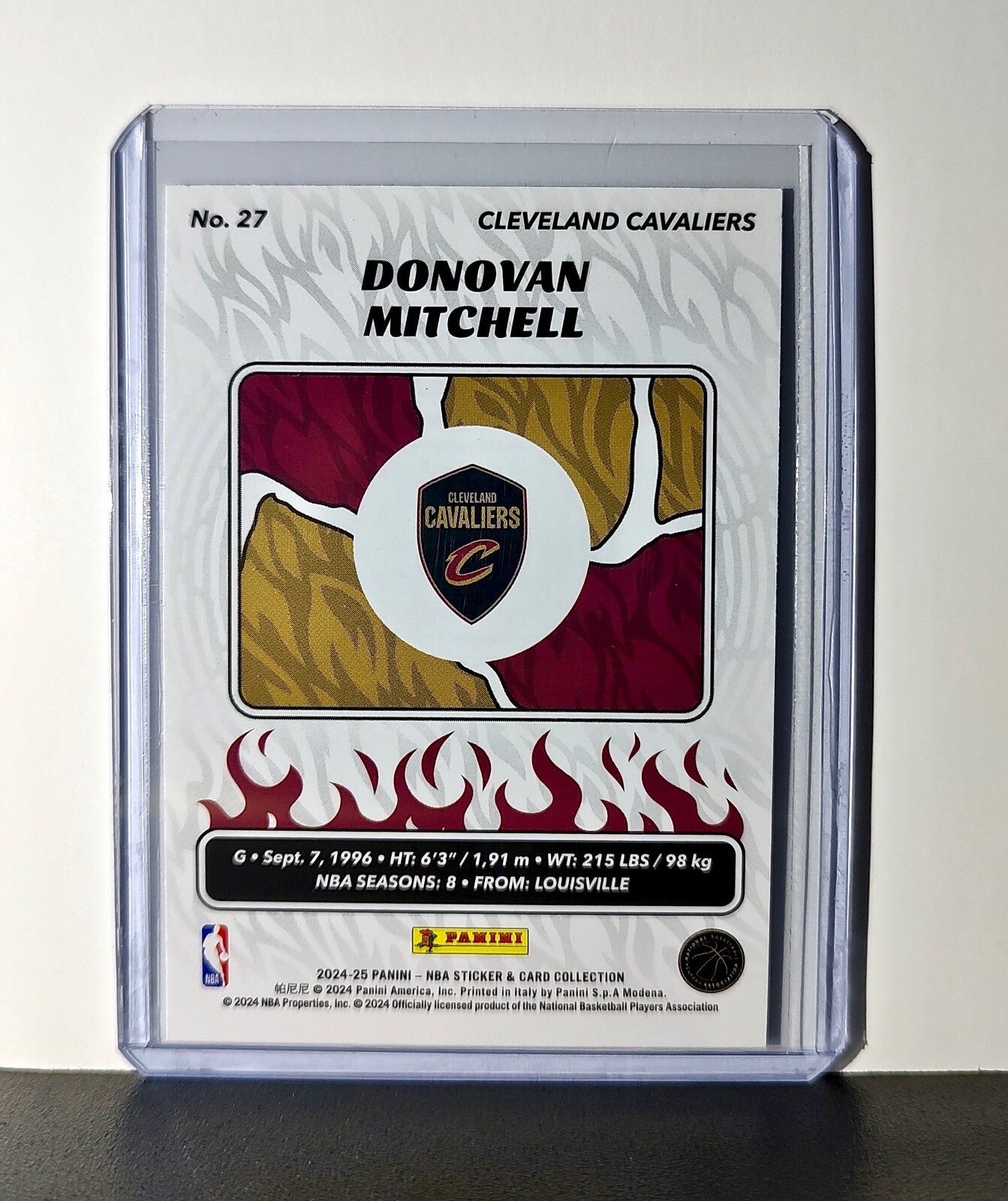 Donovan Mitchell 2024-25 Panini NBA #27 Sticker Card Cleveland Cavaliers